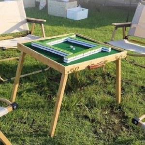 휴대용 마작테이블 마작판 리치 테이블 야외 전통 견고한 간이 여행 게임세트