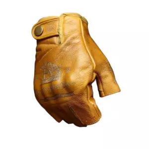 빈티지 소가죽 라이딩 반장갑 손가락 오토바이