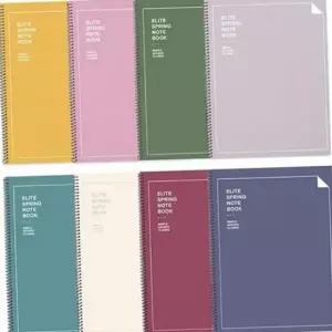 [문구] 스프링 노트 유선 노트 학습 메모 공책 8권 세트 다이어리 데일리 스케줄 정리