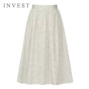 [인베스트] 도트 나염 밴딩 롱 스커트_IN6S1SK8150