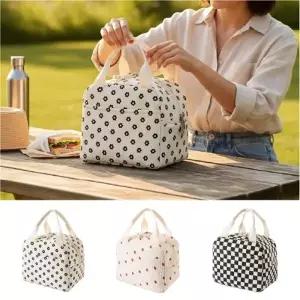 [지앤지] 여성 보냉백 패턴 런치백 피크닉 가방 대용량보냉백 일체형 소풍가방 냉장고 가방