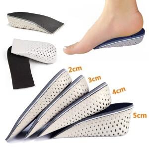 하프 슈즈 안창 힐 인서트 스포츠 쿠션 높이 증가  메모리 폼 리프팅 2345CM 키가 더 크고 보이지 않는 패