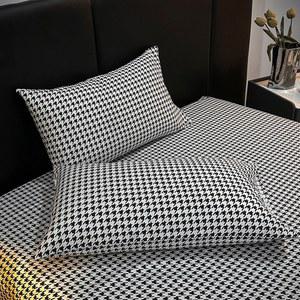 클래식 하운드 체크 심플 러너 무릎 베드 소파 담요 블랭킷 모던