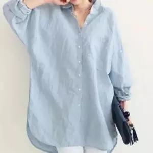 [라일리여성의류] Rly 여성 롱셔츠 가디건 여자 롱남방 오버핏 셔츠 2