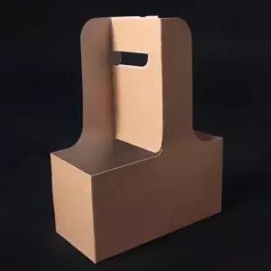 종이캐리어 팩투유 커피캐리어 튼튼 합지 음료컵 2구캐리어 100개