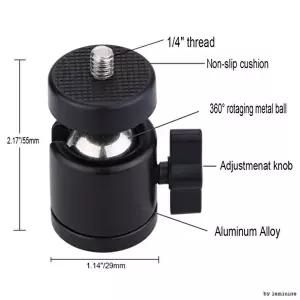 볼헤드 1 4 3 8 나사겸용 삼각대 볼마운트 니콘 NIKON (KYR-WFH63TD)