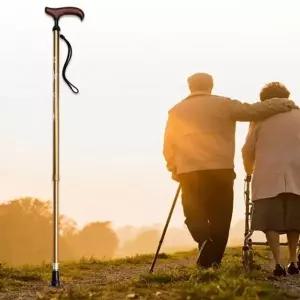 실버용품 10단계 조절식 고령자용 지팡이