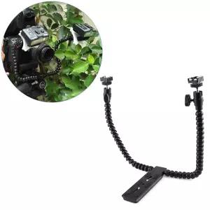 삼각대 더블 헤드 핫슈 브래킷 DSLR 카메라 LED라이트반사판집게 캠어댑터 연결부품 액션 나사 스크류 캡아