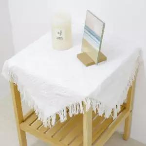 [콩심팥심]원형 사각 협탁 냉장고 식탁보 매트 덮개 90x130 건조기덮개