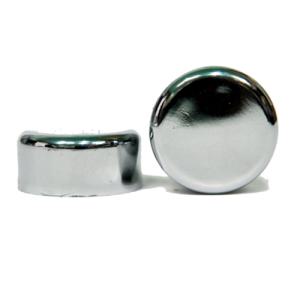 원형 족자봉 캡 16mm 은색슬립 캡[10개]