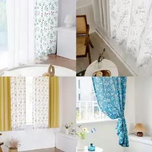 까르데코 플라워커튼 암막 레이스커튼 작은창 거실 커튼