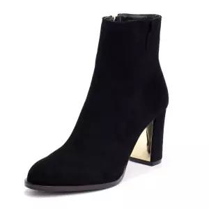 갤러리아 세라 여성 양가죽 스웨이드 앵글부츠 S18A507 블랙 8CM