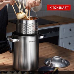 키친아트 스텐 멀티팟 파스타냄비 4.3L 인덕션겸용