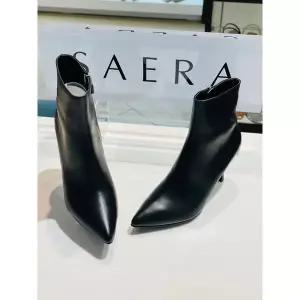 갤러리아 세라 여성 소가죽 삭스 앵클힐 부츠힐 S19A501 컬러 2종 8CM