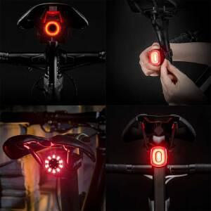 락브로스 정품 자전거 후미등 방수설계 LED 스마트후미등
