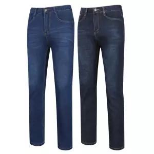 남성 봄 여름 캐쥬얼 쿨링 스판 청바지 일자핏 시원한 작업복청바지 데님 작업용 작업 현장 건설 중년 남자