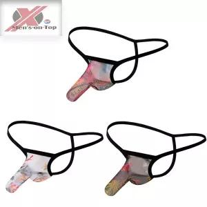 맨즈온탑 남성속옷 분리형 망사 코끼리 남자섹시 티팬티