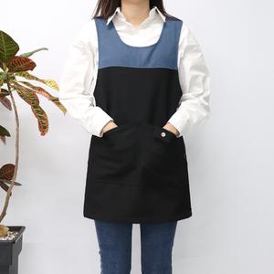 가을 겨울 주머니 원피스 앞치마 요양보호사 카페