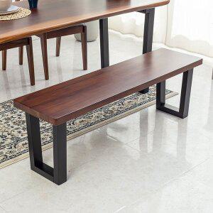 [기타]리버퍼니쳐 장미원목 우드슬렙 인테리어 3인 벤치의자 RZ0192