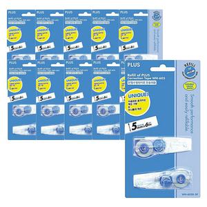 플러스 PLUS 수정테이프 WH-605R-2P 리필 (1갑10개입)