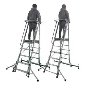 신양 S마크 안전발판 작업용 사다리 5단 SYSF-05 난간우마