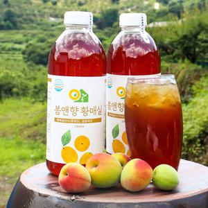 하동 황 매실액 매실청 원액 3년숙성(1000mlx2병) 황매실엑기스