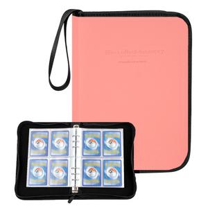 포켓몬 카드 앨범 400장 보관 바인더 케이스 도감 파우치 가방ㅣ인디 핑크