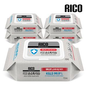 리꼬 손소독티슈 캡형 70매 x 5팩