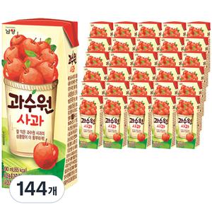 과수원 팩음료 사과주스 190ml 144개