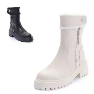 갤러리아 세라 여성 소가죽 방한 기모 퍼 앵글 부츠 워커 S22A704 컬러 2종 5.5C