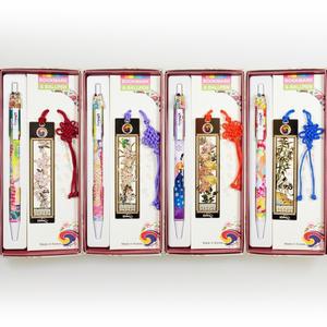 한국 전통 볼펜/금속 책갈피 4종 세트 북마크 외국인 선물 외국 학생 유학생 친구 인사동 선물용 기념품