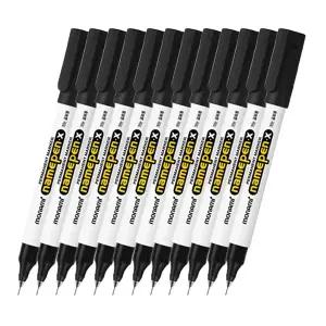 N 모나미 네임펜X(흑색 12자루 0.4mm )