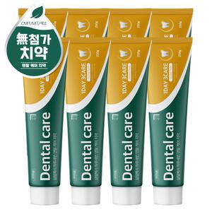 살림백서 덴탈케어 치약 8개입(250g) 대용량치약 입냄새 구취제거 잇몸 백태제거