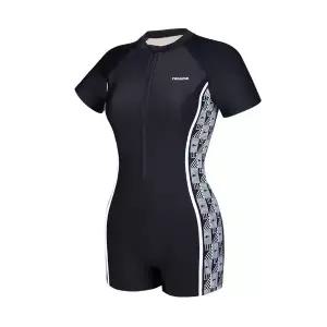 [레노마수영복](김해점)*끈주머니+수영지퍼백 증정* 여성2부 반팔 ZIP반신수영복(캡내장형)/LS2E873