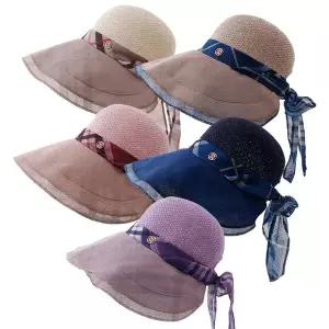 와이어 비스코스 벙거지 5color 시원한 여름 엄마 중년 여성 비치 챙모자/AN-N0028