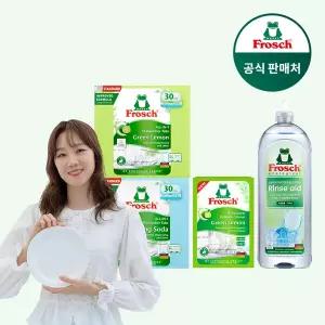 [프로쉬] 식기세척기세제 30개입 2개+식세기클리너 1개+린스 1개 구성