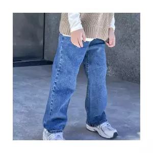 초등학생 청바지 주니어 남아 일자핏 데님팬츠 워싱 청코디 데일리룩