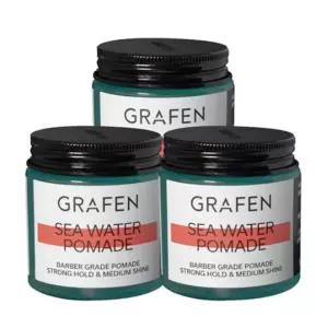 그라펜 제주 Hair Care 해수 포마드 헤어왁스 100g 3개