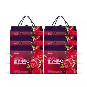 미녀들의 시크릿 빨강석류C+ 석류즙 6박스 (126포) 비타민C 함유