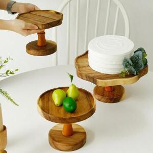 [인테리어가구]원목 케이크 트레이 콤비 케익스탠드 소(20cm) (S14656830)