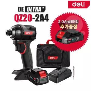 델리툴즈 20V 충전 임팩 드릴 드라이버 DE-QZ20-2A4 세트 (4.0배터리1+2.0배터리1)