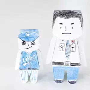 나의 아바타 캐릭터 만들기 어린이 입체 종이접기 체험활동 교구