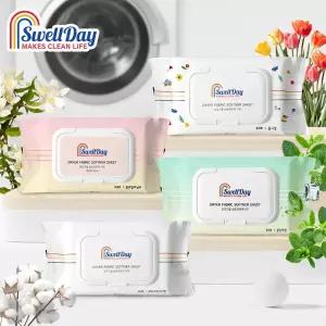 스웰데이 건조기 드라이 섬유유연제 탈취시트 160매 (80매입X2팩)