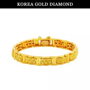 [한국금다이아몬드] 순금 팔찌 24K 남자 칼립스 금팔찌 37.5g