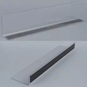 올짱 자석형 L자 칸막이 투명 디바이더 철제부착 정리판 28x6 자석칸막이 아크릴유사자석판 자석형L자칸막