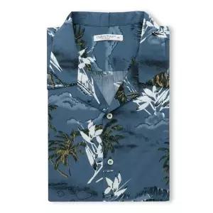 [하프클럽/]크리스챤 컬러야자수 하와이언 반팔셔츠 CKST0830