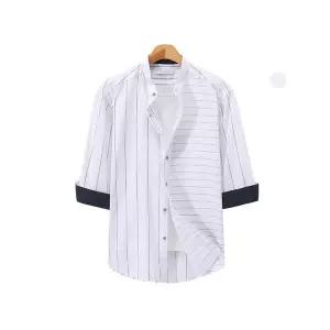 [하프클럽/]스트라이프 364 차이나 7부 셔츠 CKST7522