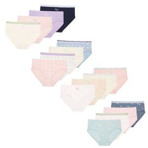 푸마 주니어 여아 브리프 8매 키즈 여자 아동 여자아이 속옷 하의 팬티세트 무형광 언더웨어 삼각팬티