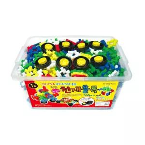 h04 뉴꼬마천재블록 568피스/어린이블럭/블럭놀이/어린이집교구/유치원교구/어린이장난감/십자블럭