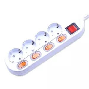 개별스위치 4구 5M 멀티탭 16A/콘센트/전기/소켓/고전력/종류/대용량/연결선/고용량/콘세트/멀티/플러그